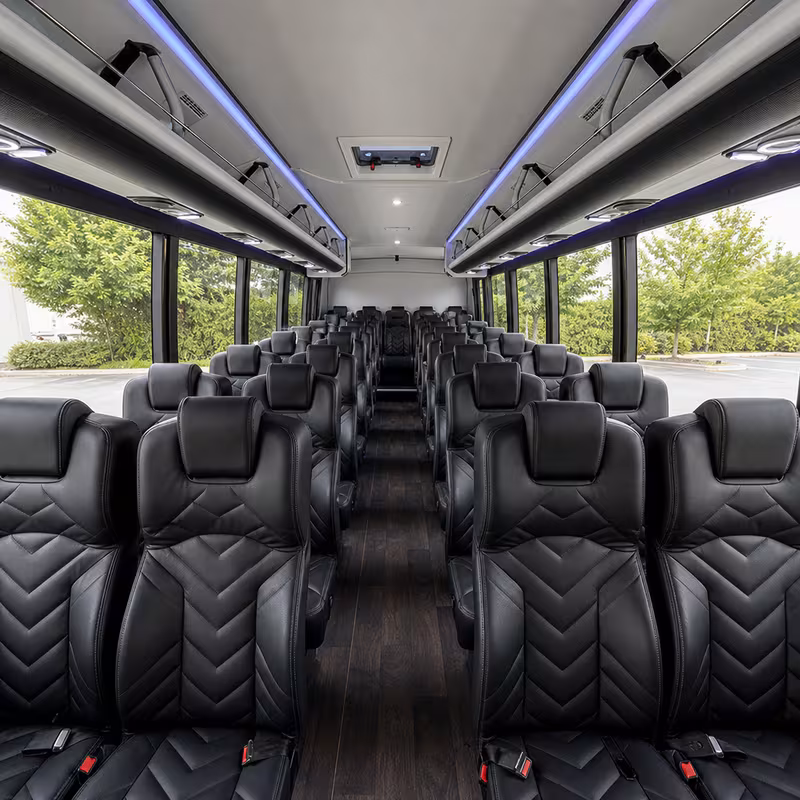 15-35 Passenger Minibus Interior