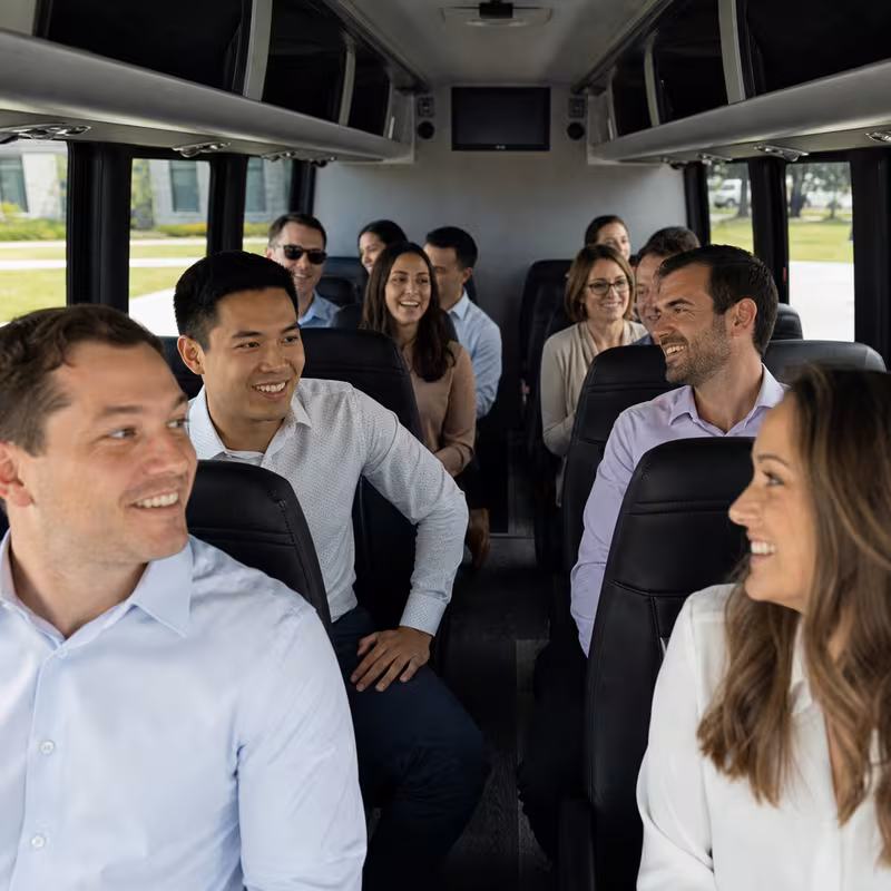 Black Mercedes Sprinter van staged for an Dallas Corporate Transportation group