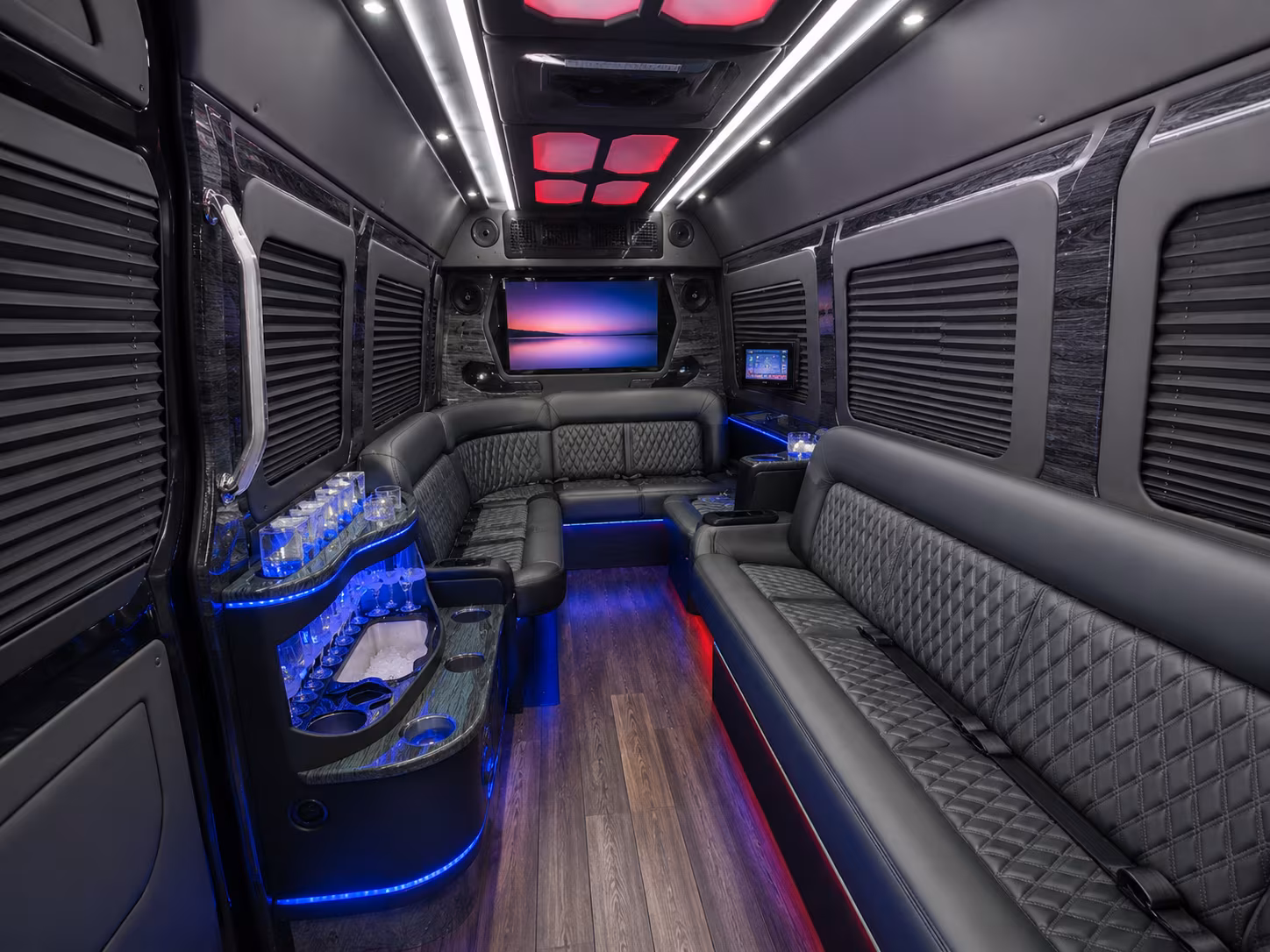 Dallas Airport Shuttle & Transportation party bus exterior