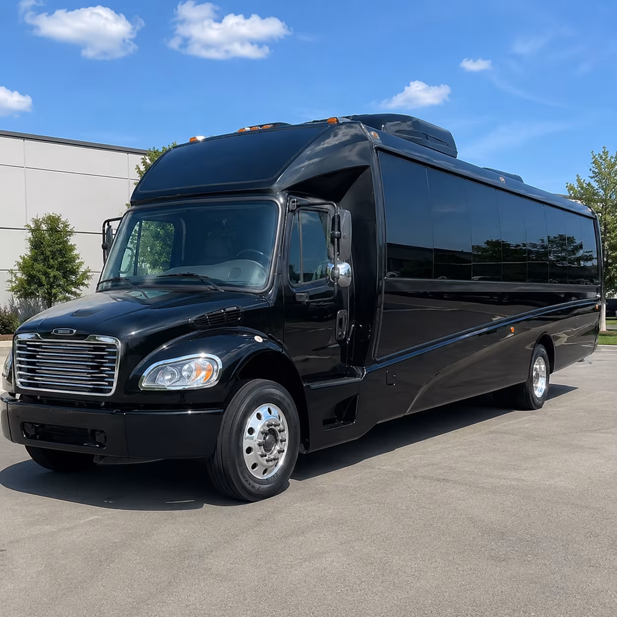 Dallas Airport Shuttle & Transportation party bus exterior
