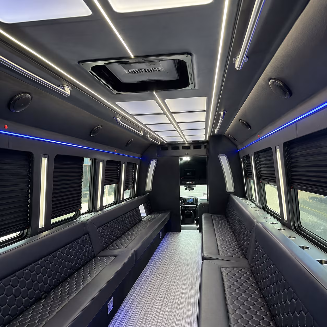 Dallas Birthday, Sweet 16, & Quinceañera Transportation party bus exterior