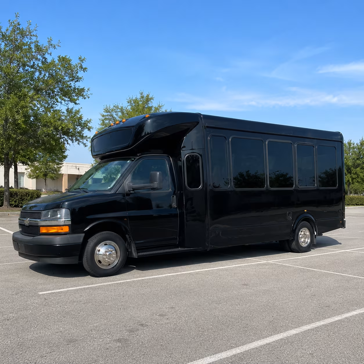 Dallas Prom & Homecoming Transportation party bus exterior