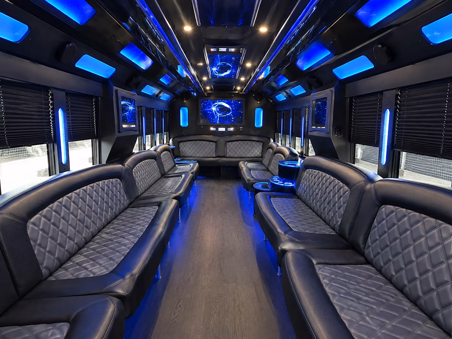 Dallas Prom & Homecoming Transportation party bus exterior