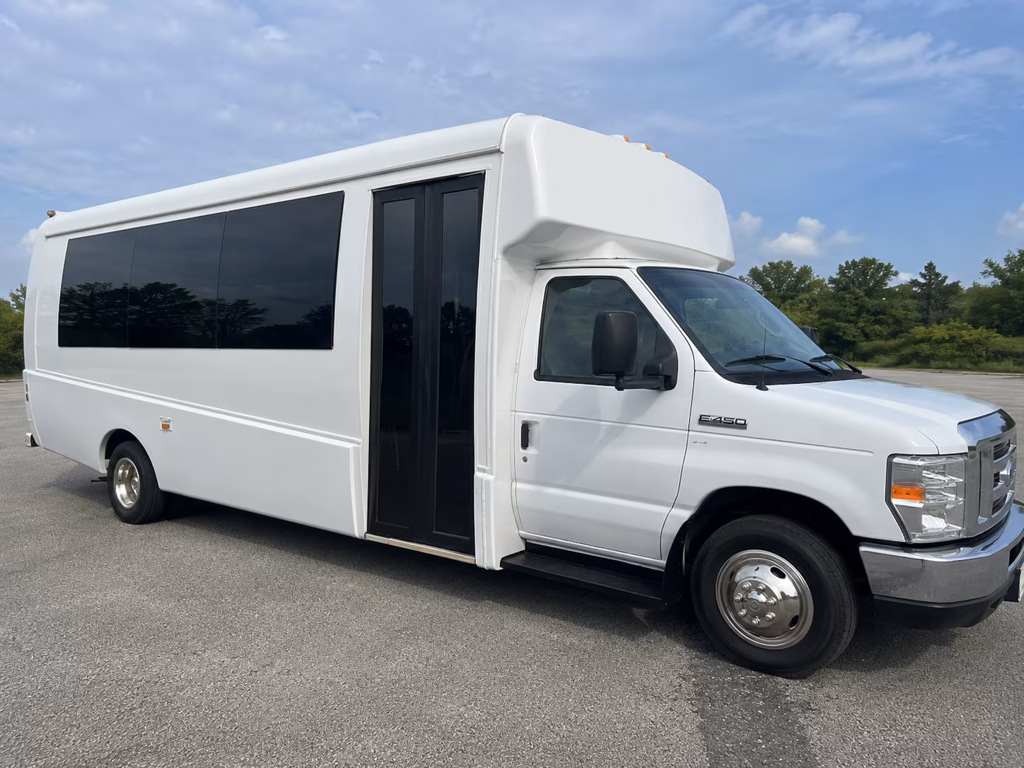 Dallas Prom & Homecoming Transportation party bus exterior