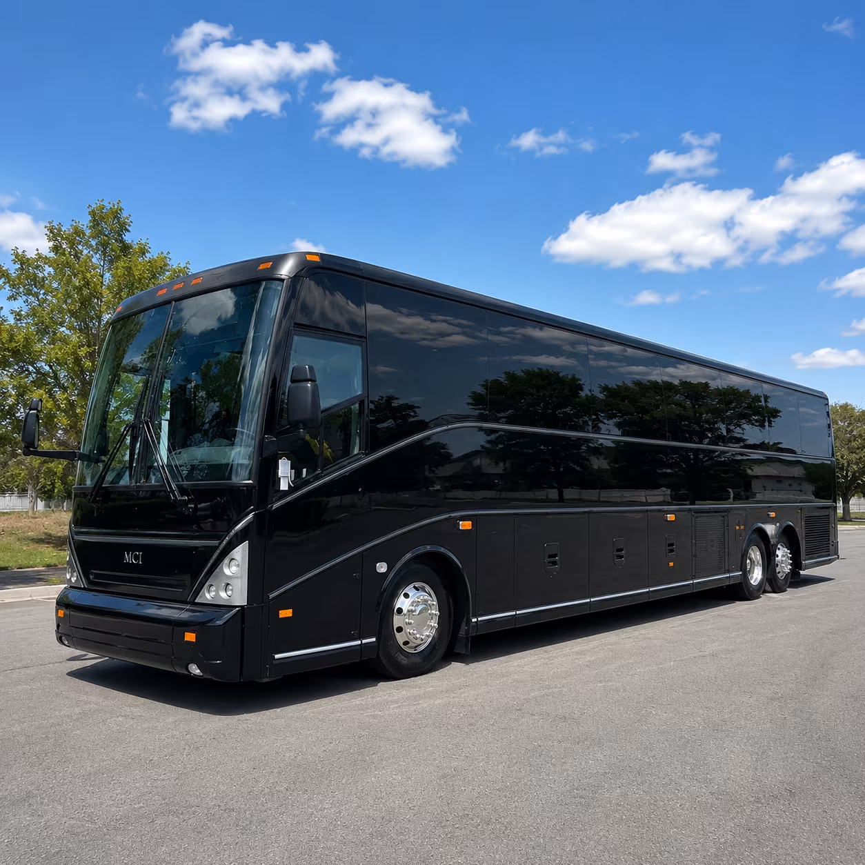 Dallas School Event Transportation party bus exterior