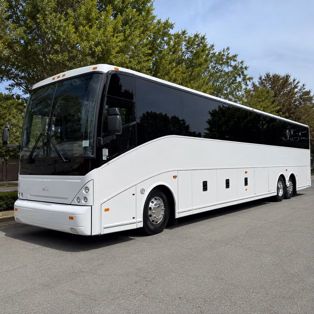 Dallas School Event Transportation party bus exterior