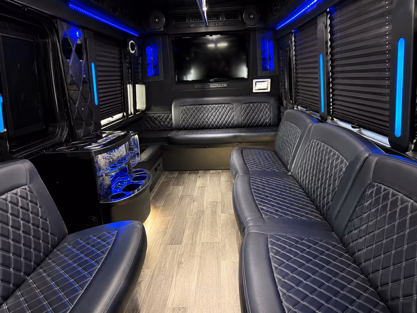 Dallas Sporting Event Transportation party bus exterior