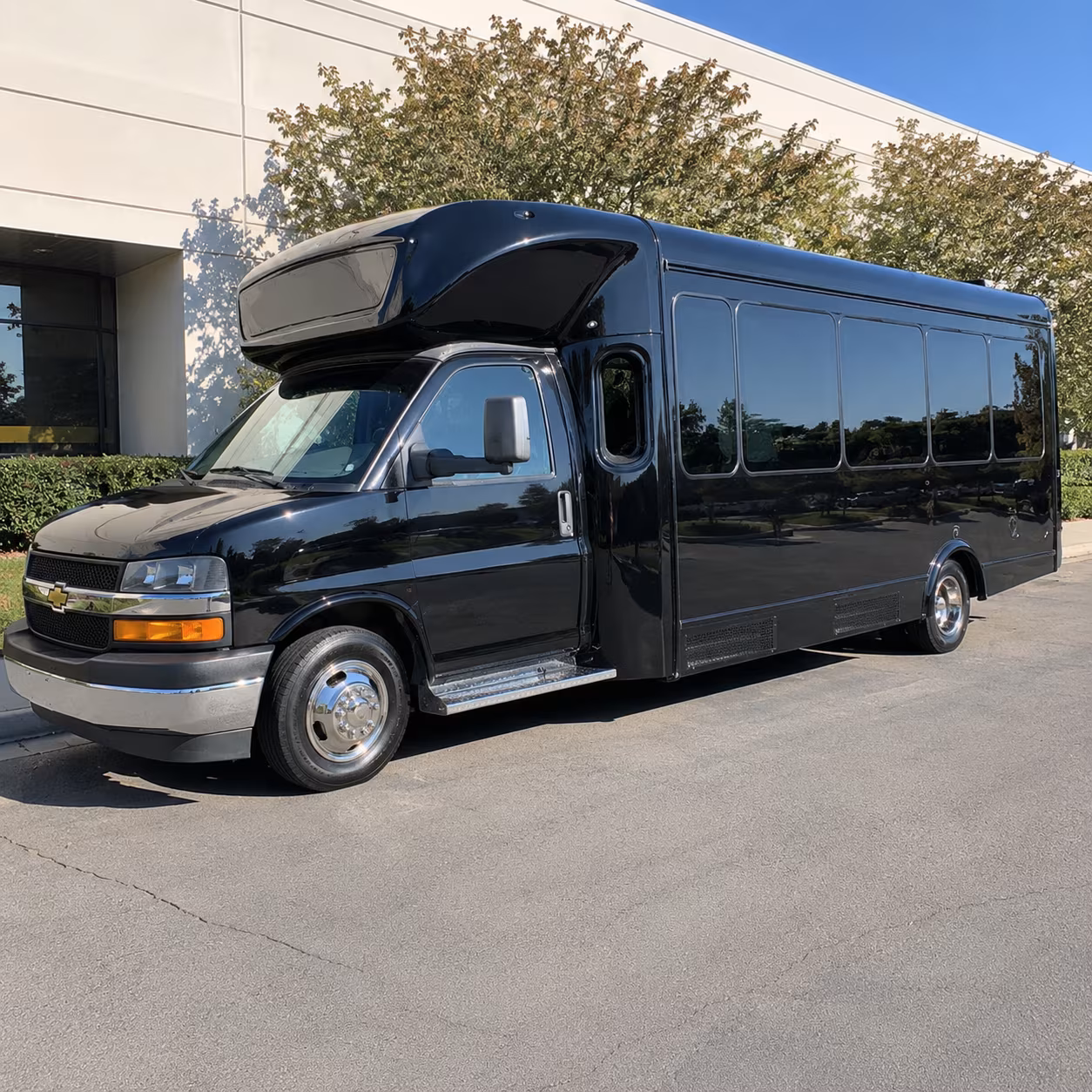 Dallas Wedding Transportation party bus exterior