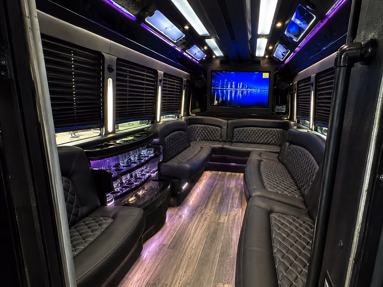 Dallas Wedding Transportation party bus exterior