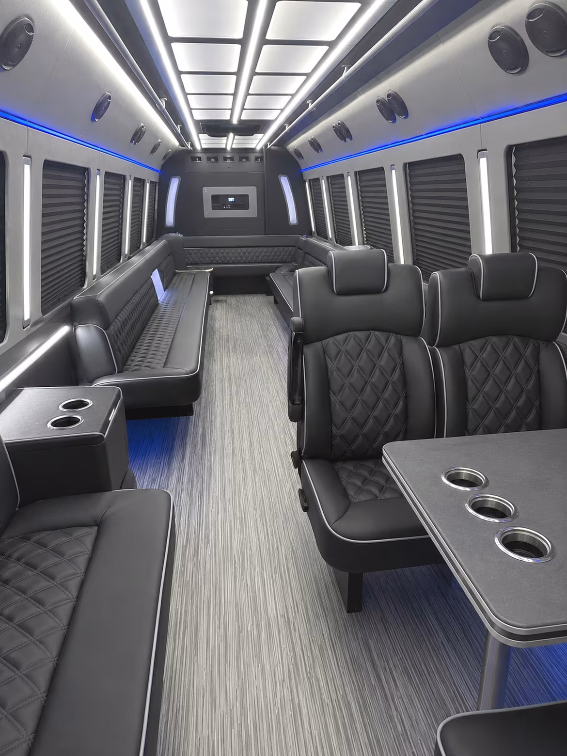 Dallas Winery Tour & Pub Crawl Transportation party bus interior