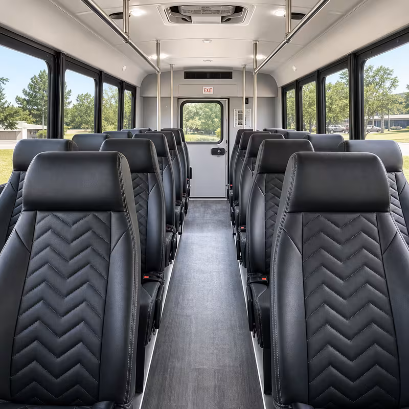 15-35 Passenger Minibus Interior