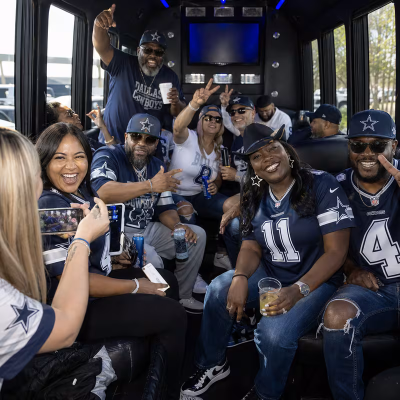 Dallas Sporting Event Transportation fleet vehicle