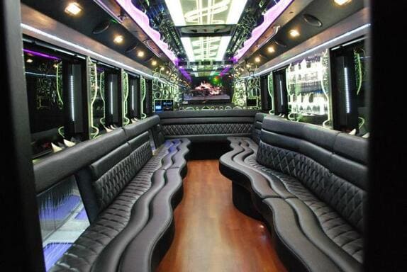 McKinney 25 Passenger Limo bus Interior