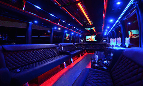 Frisco 30 Passenger Party Bus Black Interior