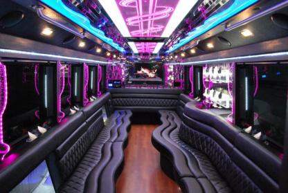 McKinney 50 Passenger Party Bus Interior